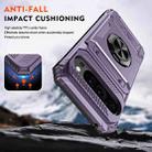 For Google Pixel 9 / 9 Pro TPU Hybrid PC Shockproof Card Phone Case with Metal Ring Holder(Purple) - 3