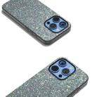 For iPhone 16 Pro Max Black Frame Colorful Glitter Phone Case(Black Green) - 3