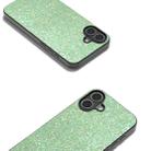 For iPhone 16 Plus Black Frame Colorful Glitter Phone Case(Dark Green) - 3