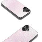 For iPhone 16 Plus Black Frame Colorful Glitter Phone Case(Glitter Pink) - 3