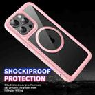 For iPhone 15 Pro Max Forerunner Shockproof Acrylic Hybrid TPU Magsafe Phone Case(Pink) - 2