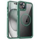 For iPhone 15 Plus Forerunner Shockproof Acrylic Hybrid TPU Magsafe Phone Case(Green) - 1