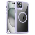 For iPhone 15 Plus Forerunner Shockproof Acrylic Hybrid TPU Magsafe Phone Case(Purple) - 1