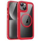 For iPhone 15 Forerunner Shockproof Acrylic Hybrid TPU Magsafe Phone Case(Red) - 1