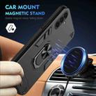 For Samsung Galaxy A36 Shockproof Metal Ring Holder Phone Case(Black) - 2