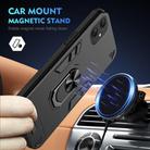 For Samsung Galaxy A06 5G Shockproof Metal Ring Holder Phone Case(Black) - 2