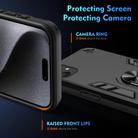 For Samsung Galaxy A06 5G Shockproof Metal Ring Holder Phone Case(Black) - 3