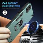 For Samsung Galaxy A06 5G Shockproof Metal Ring Holder Phone Case(Green) - 2
