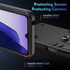 For Samsung Galaxy A07 4G Shockproof Metal Ring Holder Phone Case(Black) - 3