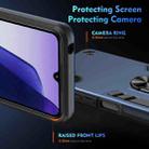 For Samsung Galaxy A07 4G Shockproof Metal Ring Holder Phone Case(Blue) - 3