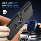 For Samsung Galaxy A17 5G Shockproof Metal Ring Holder Phone Case(Black) - 2