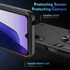 For Samsung Galaxy S25 Edge 5G Shockproof Metal Ring Holder Phone Case(Black) - 3