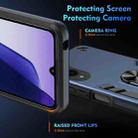 For Samsung Galaxy S25 Edge 5G Shockproof Metal Ring Holder Phone Case(Blue) - 3