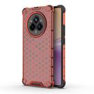 For Realme 14 Pro 5G Global Shockproof Honeycomb PC + TPU Protective Phone Case(Red) - 1