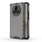 For Realme 14 Pro+ 5G Shockproof Honeycomb PC + TPU Protective Phone Case(Black) - 1