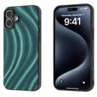 For iPhone 16 Plus Galactic Pattern Protective Phone Case(Green) - 1