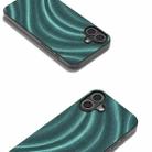 For iPhone 16 Plus Galactic Pattern Protective Phone Case(Green) - 3