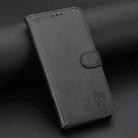 For Samsung Galaxy S24 FE 5G Embossed Happy Cat Pattern Flip Leather Phone Case(Black) - 2