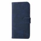 For Samsung Galaxy S25+ 5G Embossed Happy Cat Pattern Flip Leather Phone Case(Blue) - 3