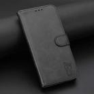 For Samsung Galaxy S25+ 5G Embossed Happy Cat Pattern Flip Leather Phone Case(Black) - 2