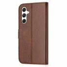 For Samsung Galaxy A16 5G Global Embossed Happy Cat Pattern Flip Leather Phone Case(Brown) - 3
