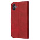 For Samsung Galaxy A06 4G Global Embossed Happy Cat Pattern Flip Leather Phone Case(Red) - 3