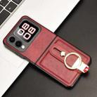 For Huawei nova Flip Wristband Leather Back Phone Case(Red) - 2