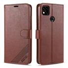 For Xiaomi Redmi 9C AZNS Sheepskin Texture Horizontal Flip Leather Case with Holder & Card Slots & Wallet(Brown) - 1