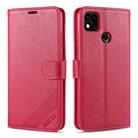 For Xiaomi Redmi 9C AZNS Sheepskin Texture Horizontal Flip Leather Case with Holder & Card Slots & Wallet(Red) - 1