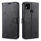 For Xiaomi Redmi 9C AZNS Sheepskin Texture Horizontal Flip Leather Case with Holder & Card Slots & Wallet(Black) - 1