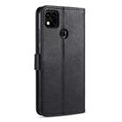 For Xiaomi Redmi 9C AZNS Sheepskin Texture Horizontal Flip Leather Case with Holder & Card Slots & Wallet(Black) - 3