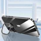 For iPhone 16 SULADA PC + Aluminum Alloy Lens Holder Phone Case(Black) - 1