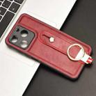 For itel A70 Wristband Leather Back Phone Case(Red) - 2