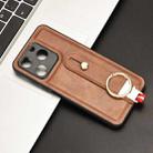 For itel A70 Wristband Leather Back Phone Case(Brown) - 2