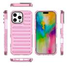 For iPhone 16 Pro Max High Transparency TPU Hybrid PC Airbag Phone Case(Pink) - 2