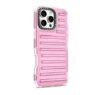 For iPhone 16 Pro Max High Transparency TPU Hybrid PC Airbag Phone Case(Pink) - 3