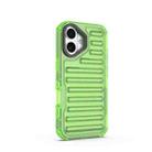 For iPhone 16 Plus High Transparency TPU Hybrid PC Airbag Phone Case(Transparent Green) - 3