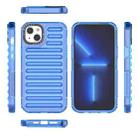 For iPhone 14 Plus High Transparency TPU Hybrid PC Airbag Phone Case(Transparent Blue) - 2