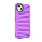 For iPhone 14 Plus High Transparency TPU Hybrid PC Airbag Phone Case(Transparent Purple) - 3