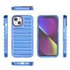 For iPhone 14 High Transparency TPU Hybrid PC Airbag Phone Case(Transparent Blue) - 2