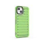 For iPhone 14 High Transparency TPU Hybrid PC Airbag Phone Case(Transparent Green) - 3