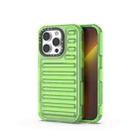 For iPhone 14 Pro High Transparency TPU Hybrid PC Airbag Phone Case(Transparent Green) - 1