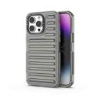 For iPhone 14 Pro Max High Transparency TPU Hybrid PC Airbag Phone Case(Transparent Black) - 1