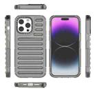 For iPhone 14 Pro Max High Transparency TPU Hybrid PC Airbag Phone Case(Transparent Black) - 2