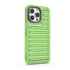 For iPhone 14 Pro Max High Transparency TPU Hybrid PC Airbag Phone Case(Transparent Green) - 3