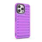 For iPhone 14 Pro Max High Transparency TPU Hybrid PC Airbag Phone Case(Transparent Purple) - 3