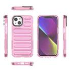 For iPhone 13 High Transparency TPU Hybrid PC Airbag Phone Case(Pink) - 2