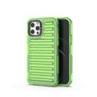 For iPhone 12 / 12 Pro High Transparency TPU Hybrid PC Airbag Phone Case(Transparent Green) - 1