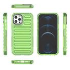 For iPhone 12 / 12 Pro High Transparency TPU Hybrid PC Airbag Phone Case(Transparent Green) - 2