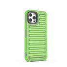 For iPhone 12 / 12 Pro High Transparency TPU Hybrid PC Airbag Phone Case(Transparent Green) - 3